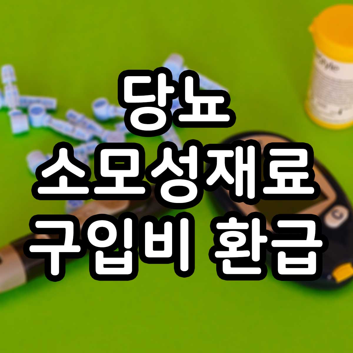 당뇨소모성재료 구입비 환급